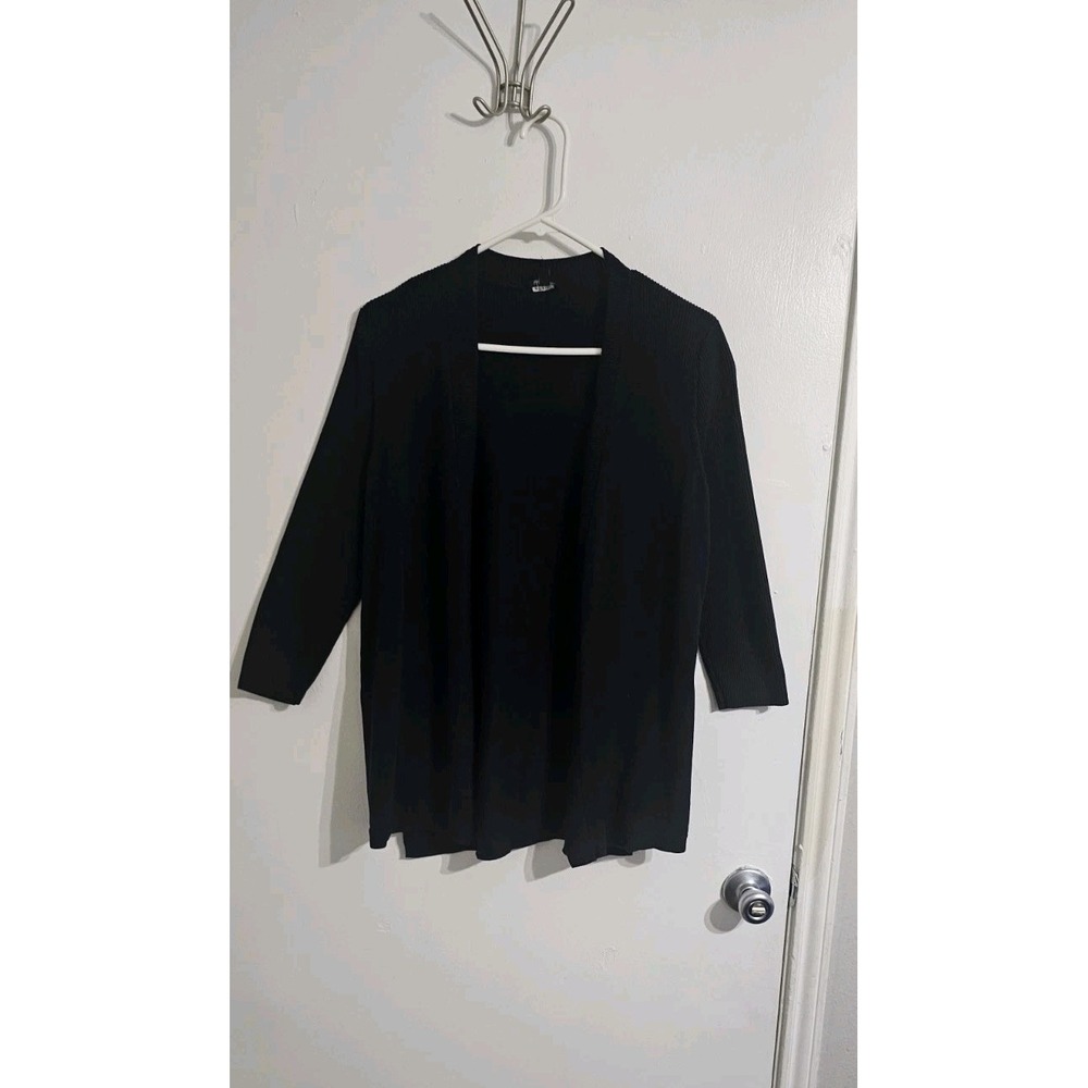 Talbots Cardigan Sweater Blue Long Sleeve Open Front Women's Medium Preppy‎